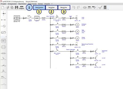 Netzplan in epINSTROM