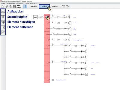 Bereichsauswahl Verteilerbau epINSTROM